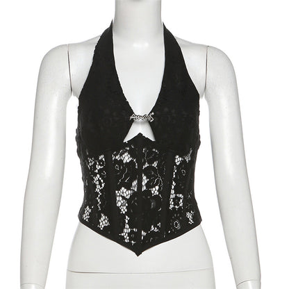 【Tops】人気ホルターネックベスト T01227