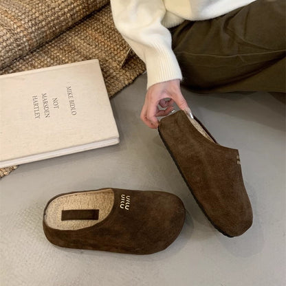 【Shoes】2色ラムウールスリット　Ｗ14686