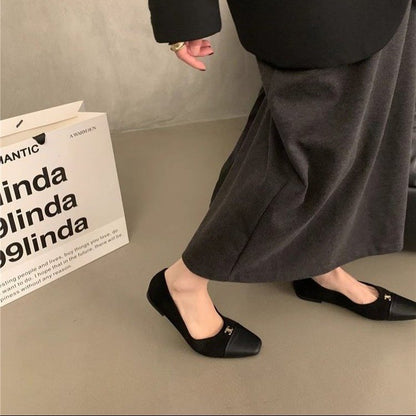 【Shoes】オフィス通勤ファーシューズ　Z8131
