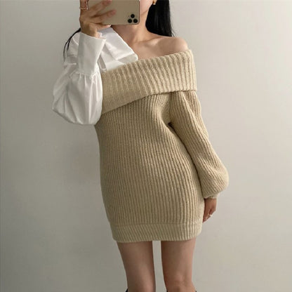 【Dress】切替きれいめワンピース　Z7833