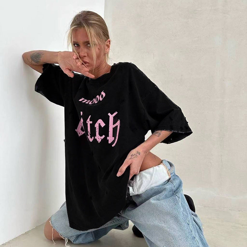 【Tops】プリントTシャツ T01345