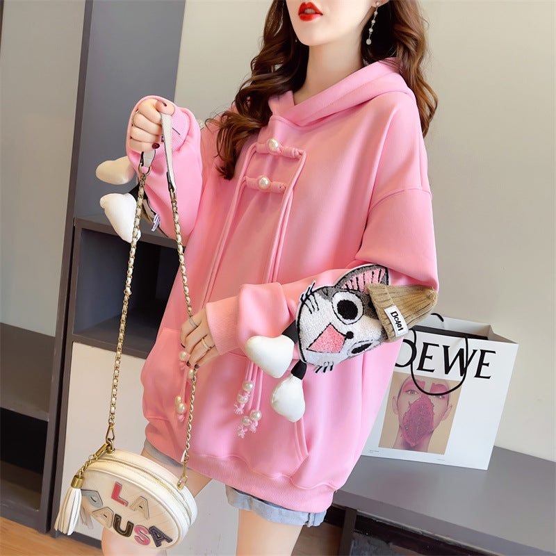 【Tops】キャラクター厚手フーディー　Z7642