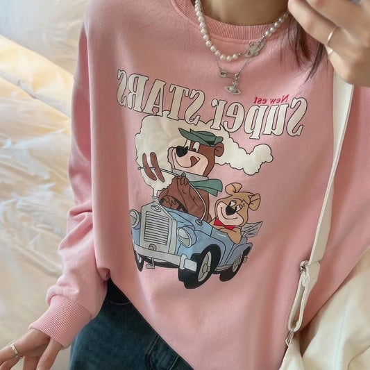 【tops】プリントスウェット　Z6730