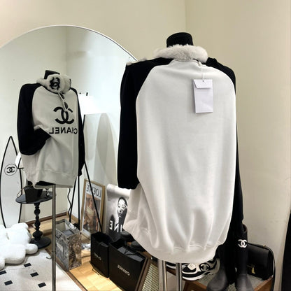 【Tops】2色展開配色プルオーバー　W14706