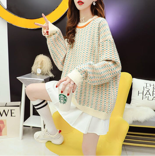 【tops】絶対欲しい合わせやすいカジュアル大好評セーター3色