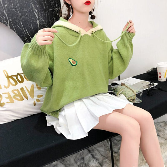 【tops】定番シンプルスウィートニットセーター韓国系3色