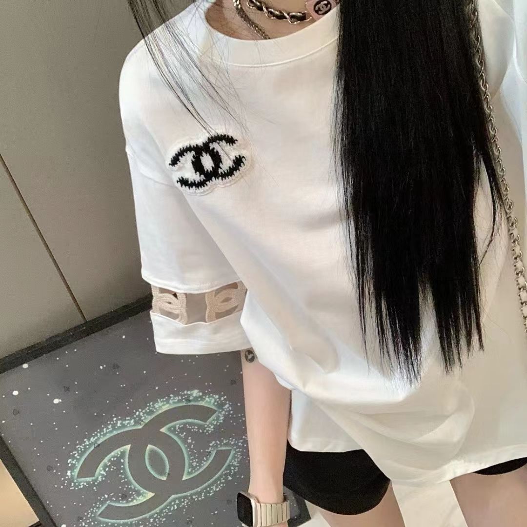 【Tops】切り替えデザインTシャツ　Ｗ12087