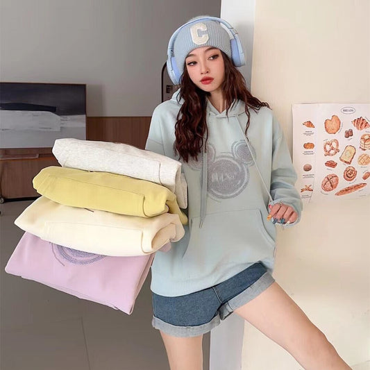 【tops】プリントフーディー　 W10557