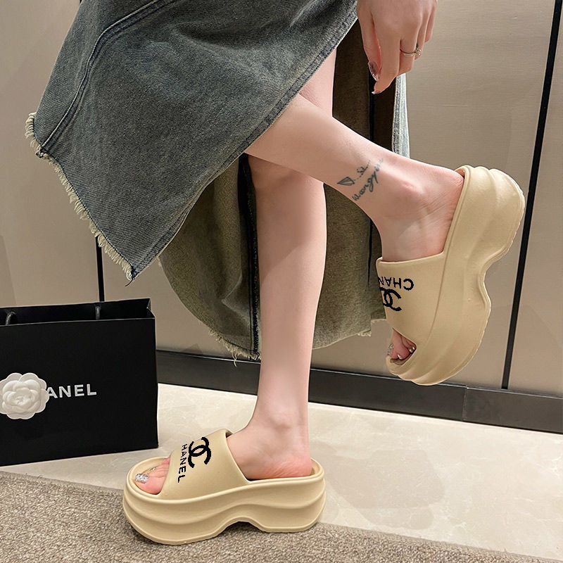 【Shoes】美脚厚底スリッパサンダル T01526
