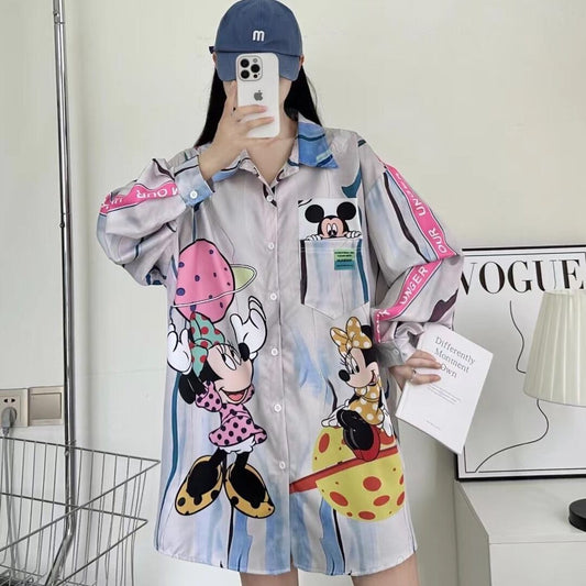 【tops】カートゥーンシャツトップス　M21393