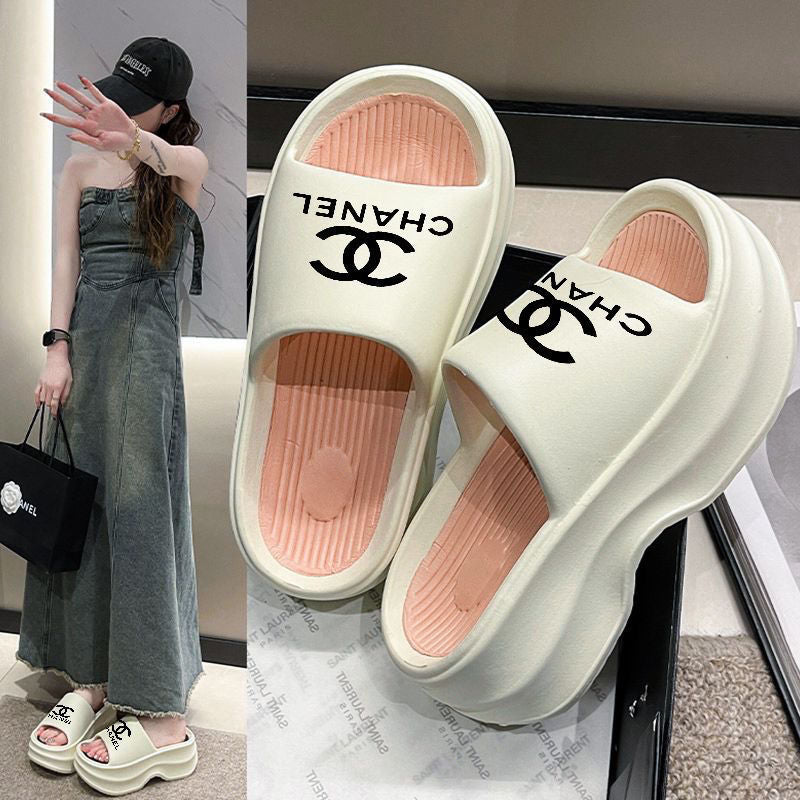 【Shoes】美脚厚底スリッパサンダル T01526