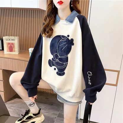 【Tops】POLOネック配色プルオーバー　Ｗ13960