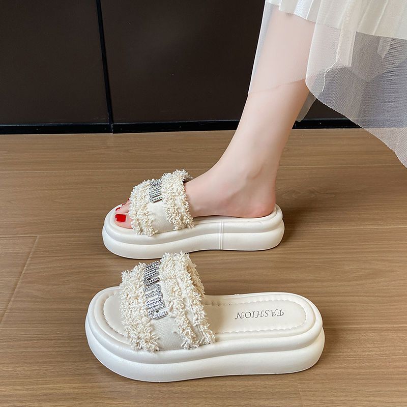 【Shoes】夏美脚厚底スリッパ  T01642