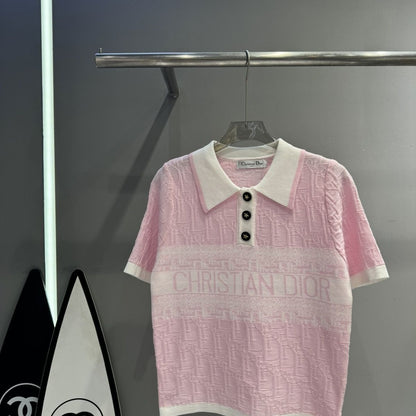 【Tops】POLOネックTシャツ T01443
