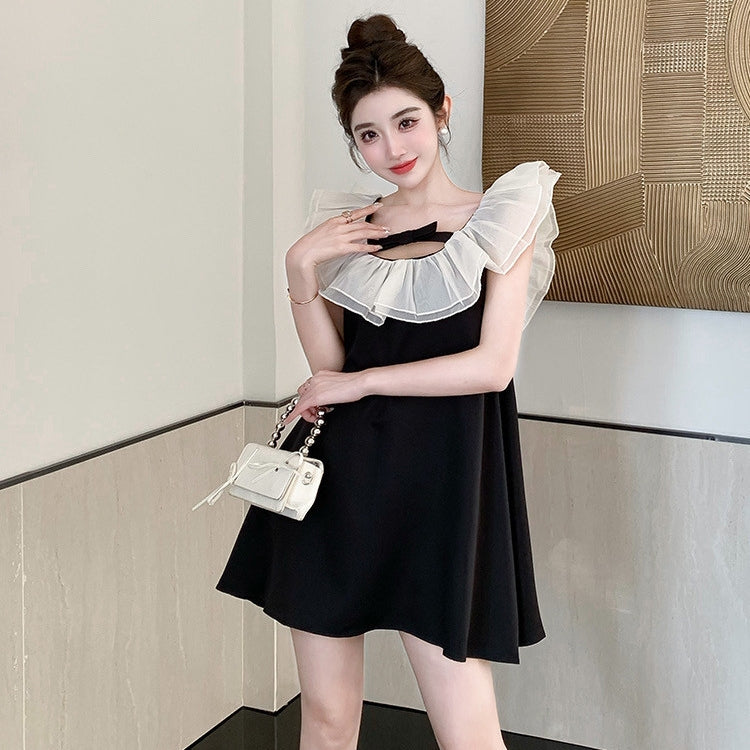 【Dress】バックレス ベビードールワンピース T01856