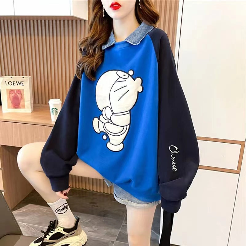 【Tops】POLOネック配色プルオーバー　Ｗ13960