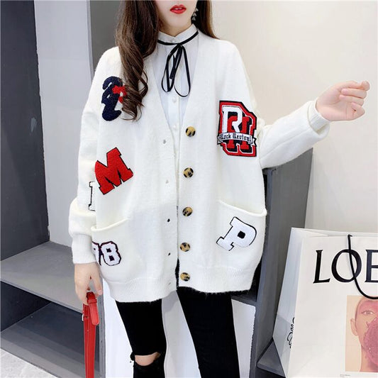 【outer】ニットカーディガン3色合わせやすいカジュアル大好評