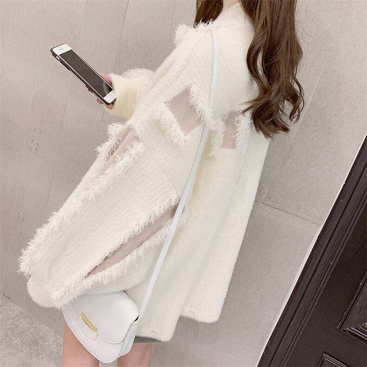 【outer】絶対流行気質アップエレガント タッセルカーディガン2色