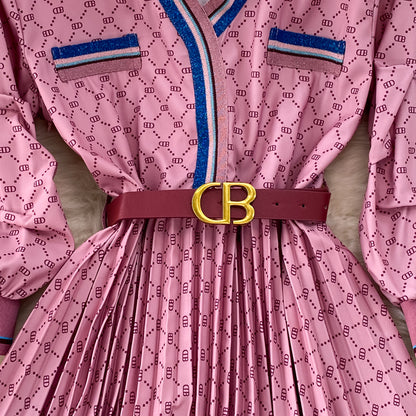 【Dress】高級感シャツワンピース　Ｗ14105
