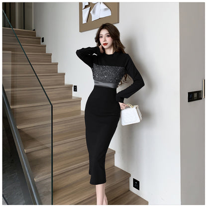 【Dress】チュール切り替えワンピース    W14450