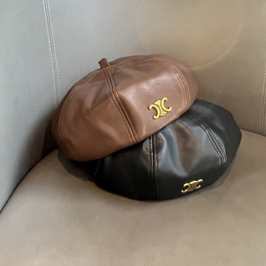 【GOODS】レザーベレー帽　N2492