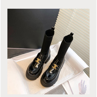 【Shoes】切り替えデザインフラットシューズ    W14200