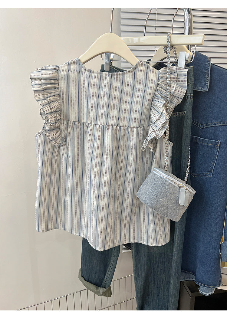 【Tops】フリルシャツ　Ｗ11961