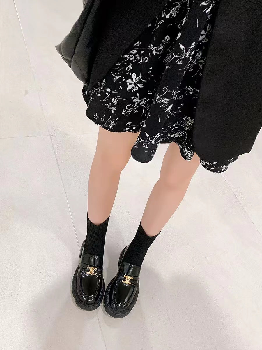 【Shoes】切り替えデザインフラットシューズ    W14200