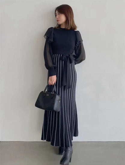 【Dress】新入荷～ニットワンピース　W10390