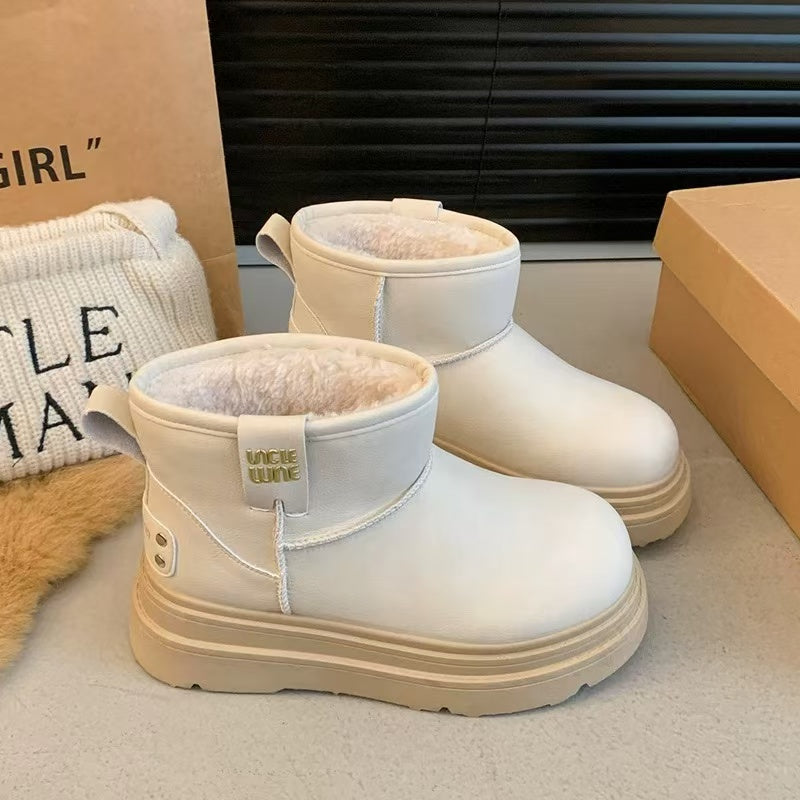 【Shoes】厚手ショートブーツ 　Ｗ14683