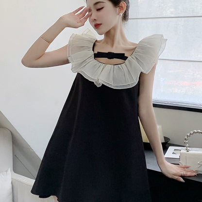 【Dress】バックレス ベビードールワンピース T01856
