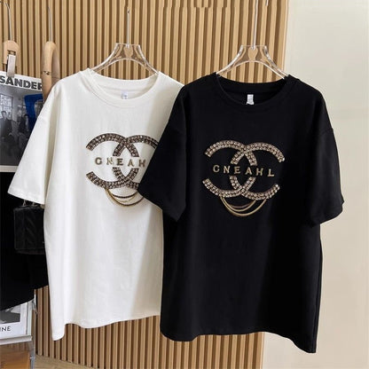 【Tops】3色展開カジュアルＴシャツ    W12402