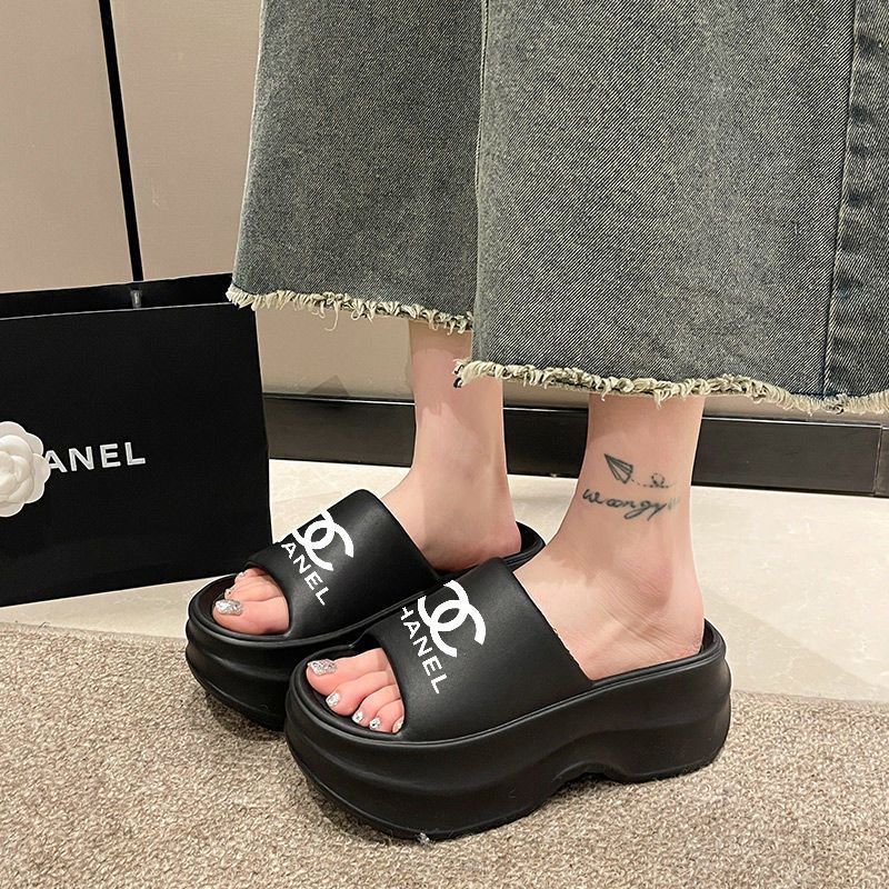 【Shoes】美脚厚底スリッパサンダル T01526