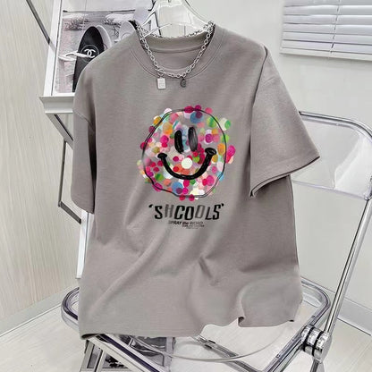 【Tops】ニコちゃんＴシャツ     W12325