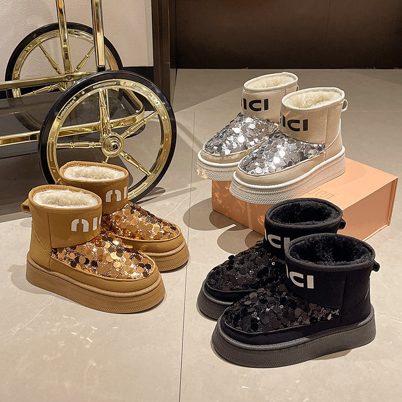 【Shoes】3色選択可ショートブーツ　 Ｗ14721