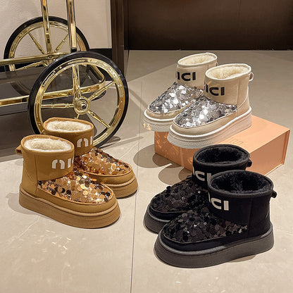 【Shoes】3色選択可ショートブーツ　 Ｗ14721