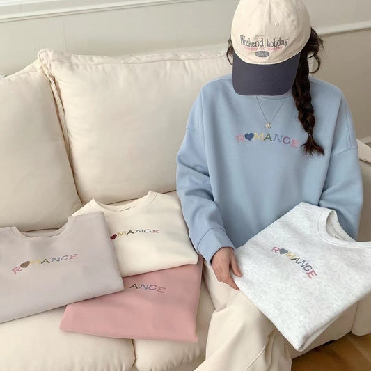 【tops】英文字プリント付きスウェット　Z6682